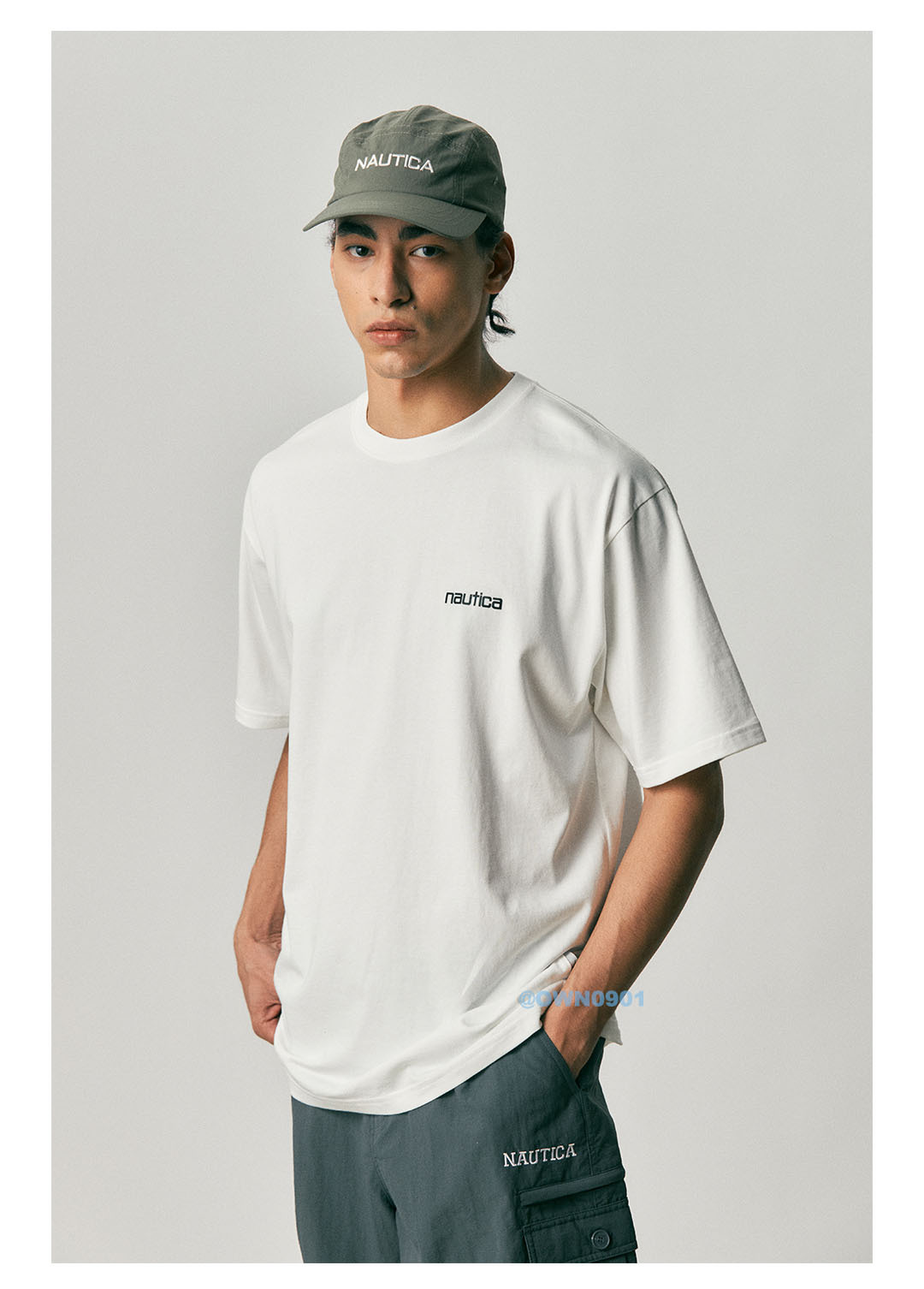【OWN】NAUTICA TEE 2PACK 涼感 短TEE 兩件組 黑色 白色 韓國線 🇰🇷 NTS3633MIX