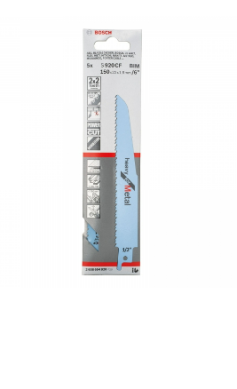 "BOSCH" 老虎鋸片(介鐵)6"雙齒8+10T(消防處專用)