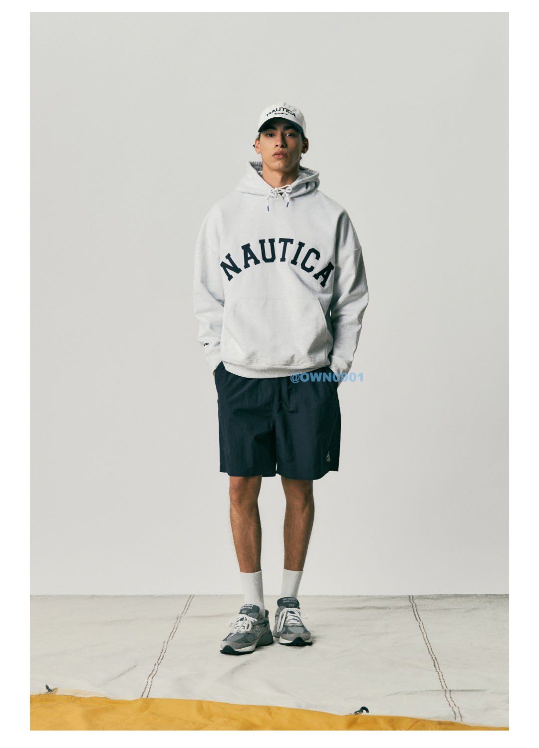 【零碼】NAUTICA COOL SHORTS 涼感 短褲 灰 深藍 韓國線 🇰🇷 NSP7523MIX