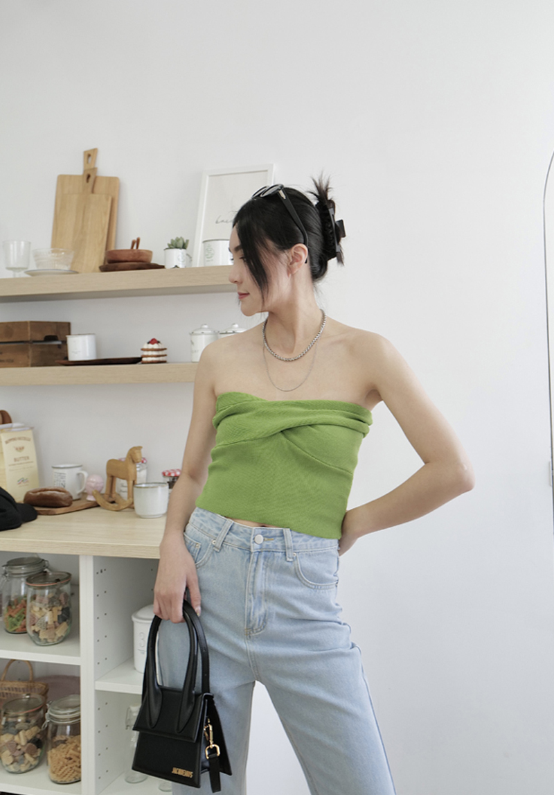 扭結針織平口*3色