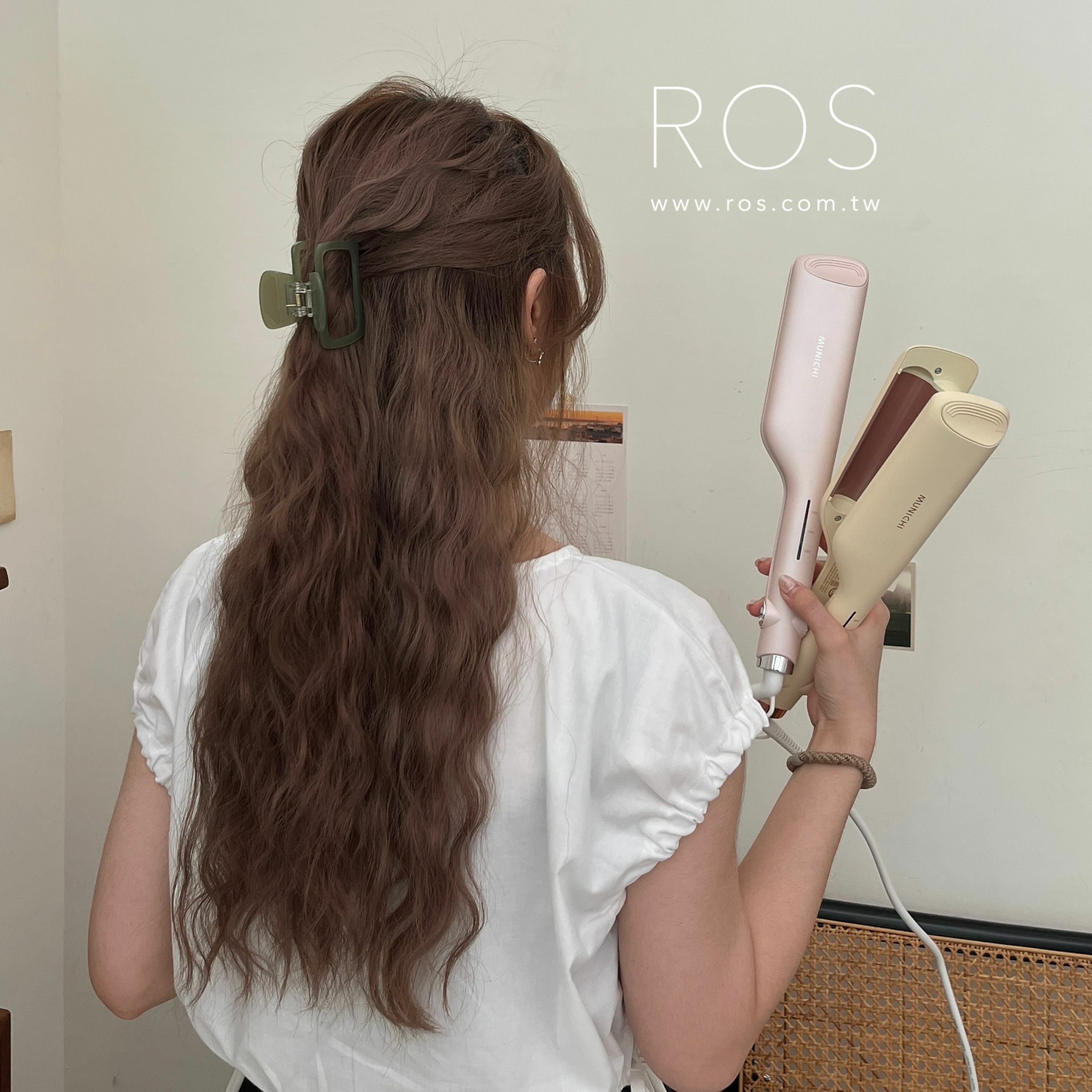 MUNICHI 負離子水波紋蛋捲夾 25MM(2colors)