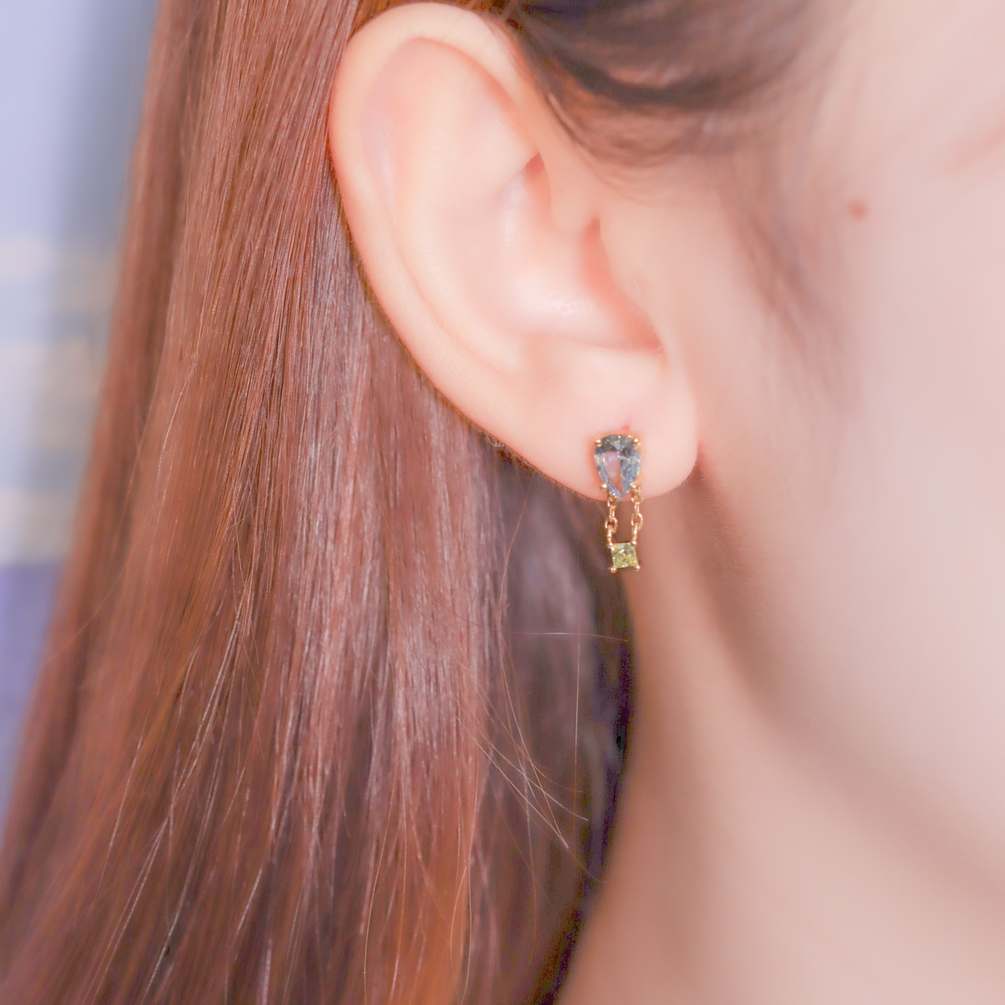 | 925 Silver・18k Gold | Castle in the Sky Earrings | EA0344 |