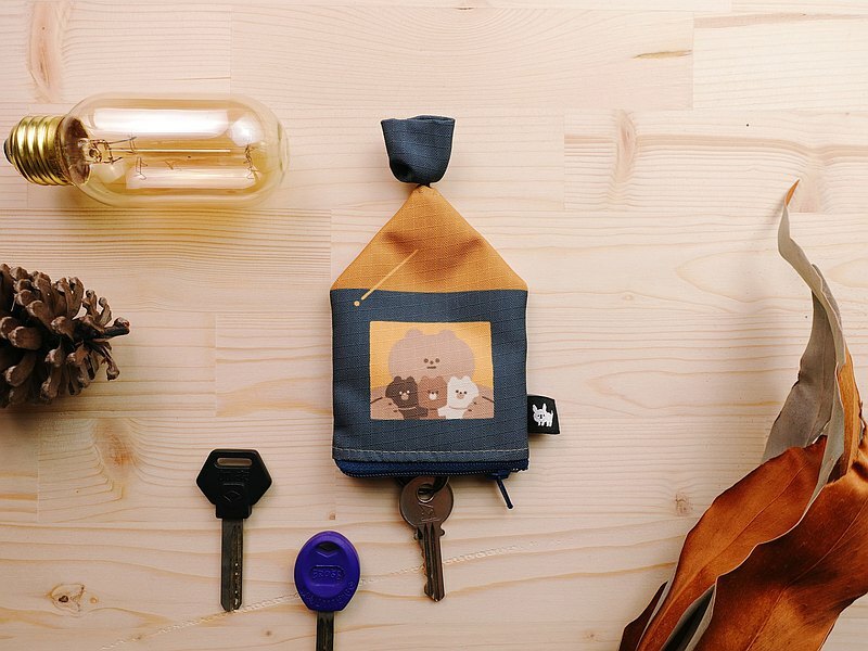 小黃間｜Furry Zoo 房子造型鑰匙包｜熊之家