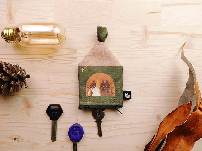 小黃間｜Furry Zoo 房子造型鑰匙包｜貓之家