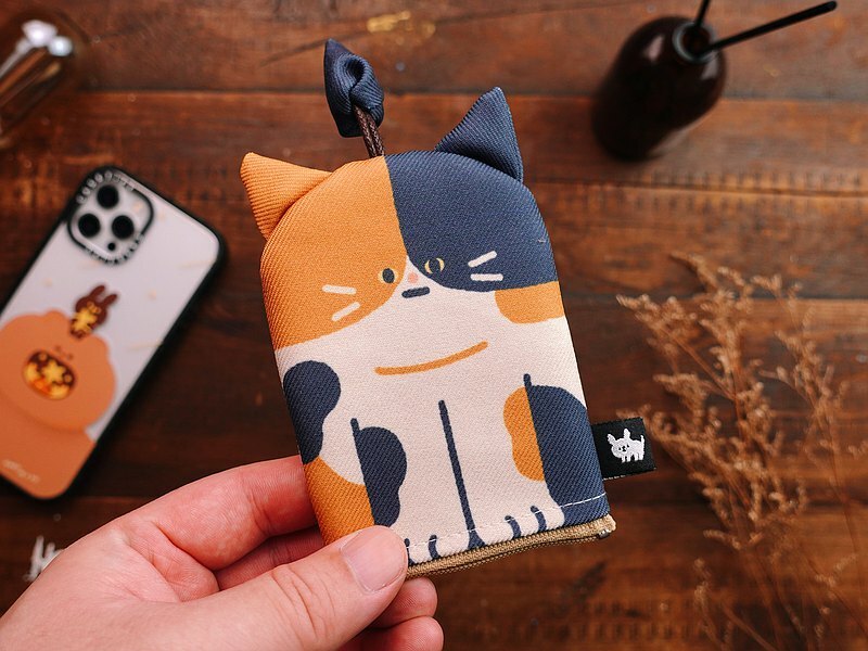 小黃間｜Furry Zoo 動物造型鑰匙包｜花貓