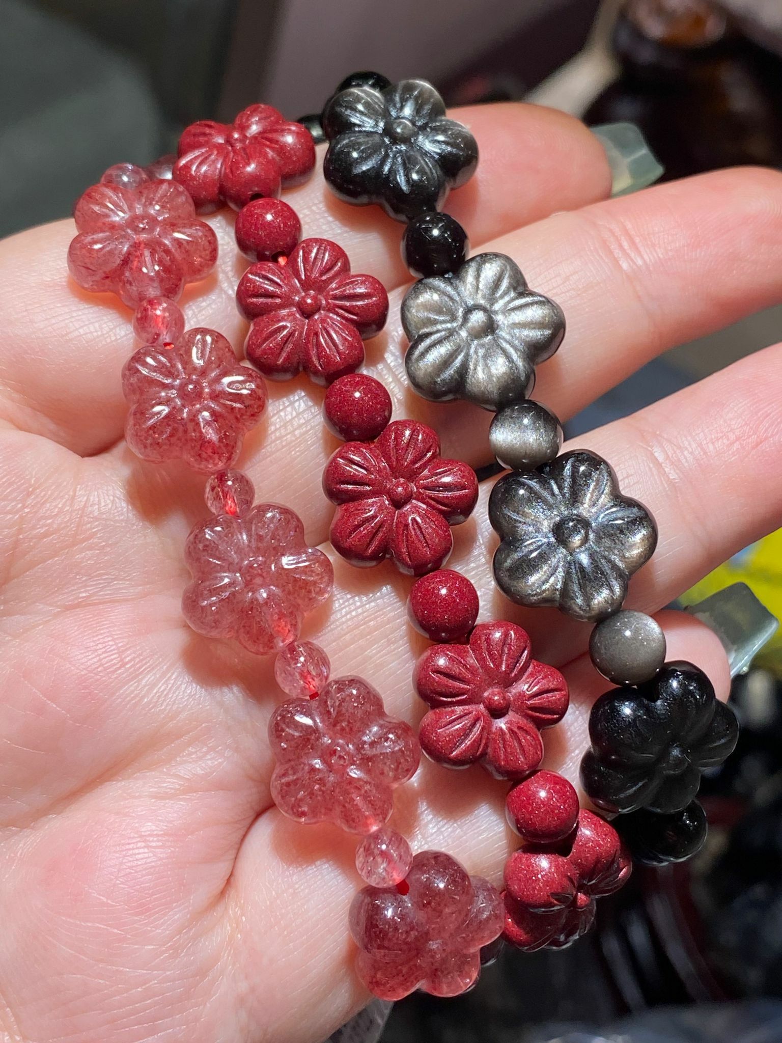 花花水晶手串