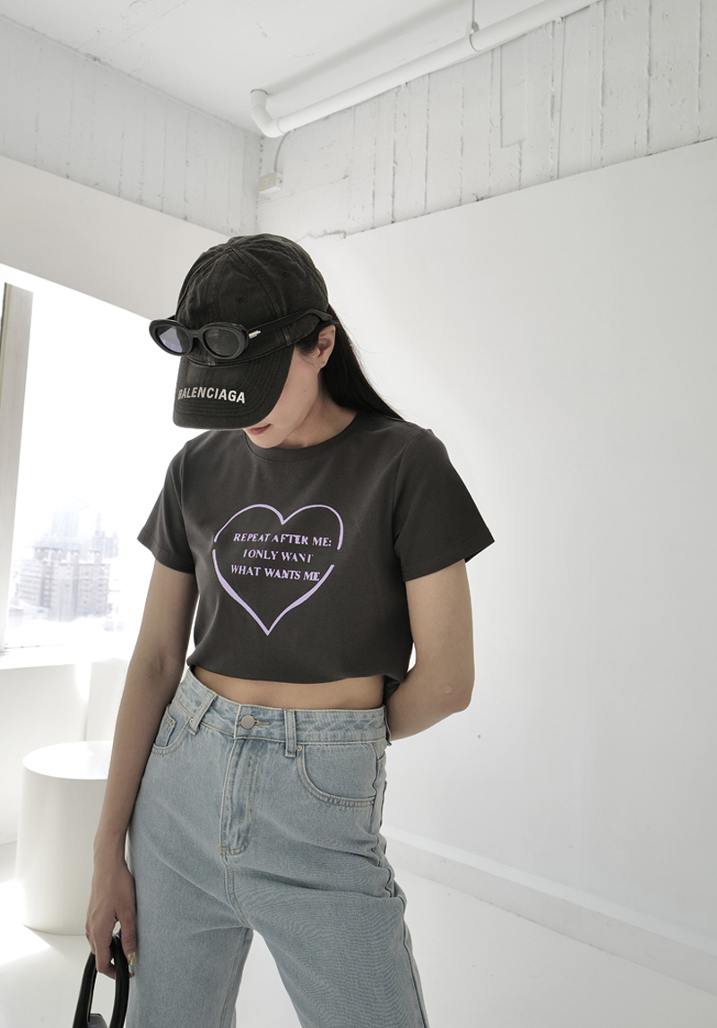 愛心英文圖上衣*5色