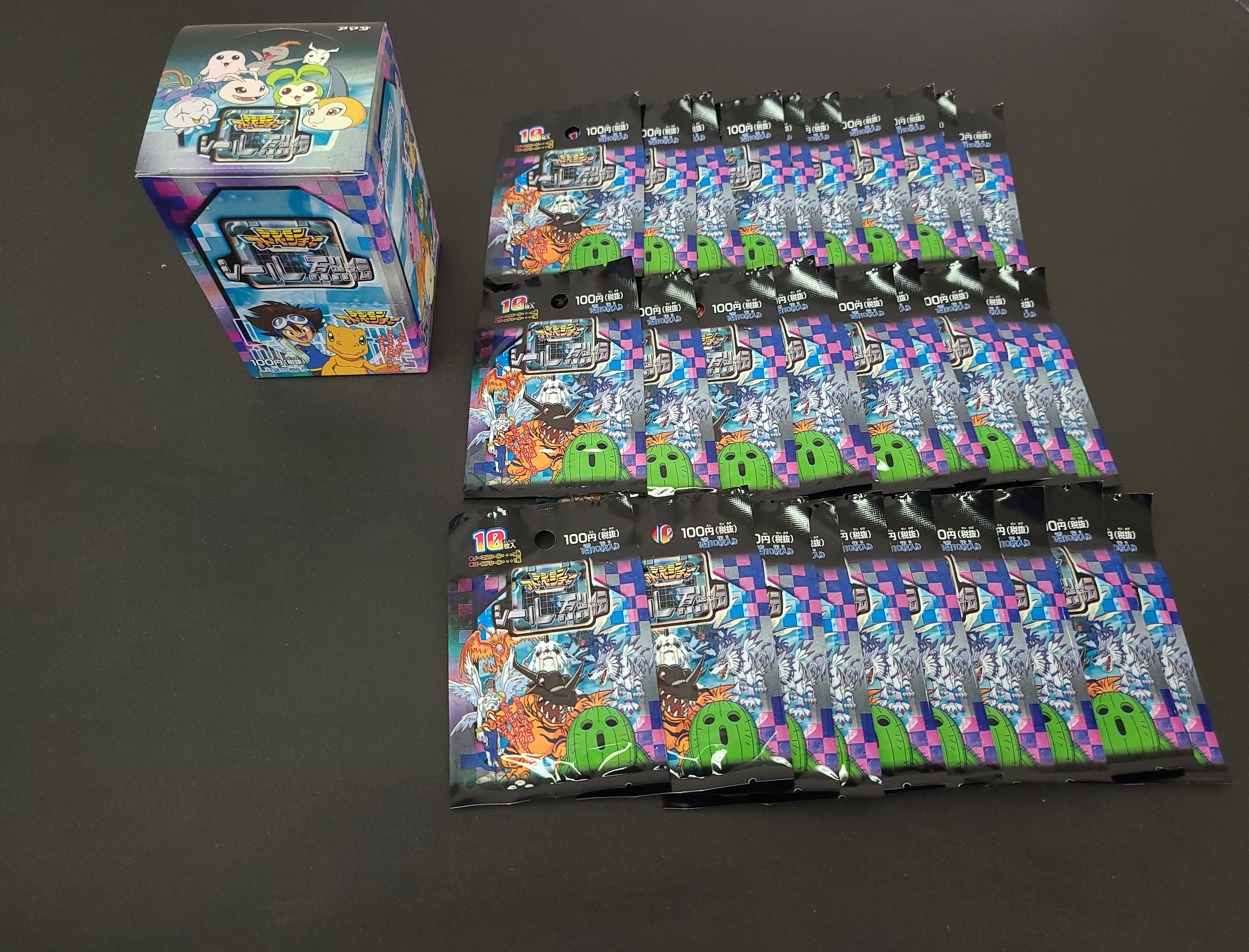 現貨- 1999年初代數碼暴龍貼紙包(原盒⁣⁣)