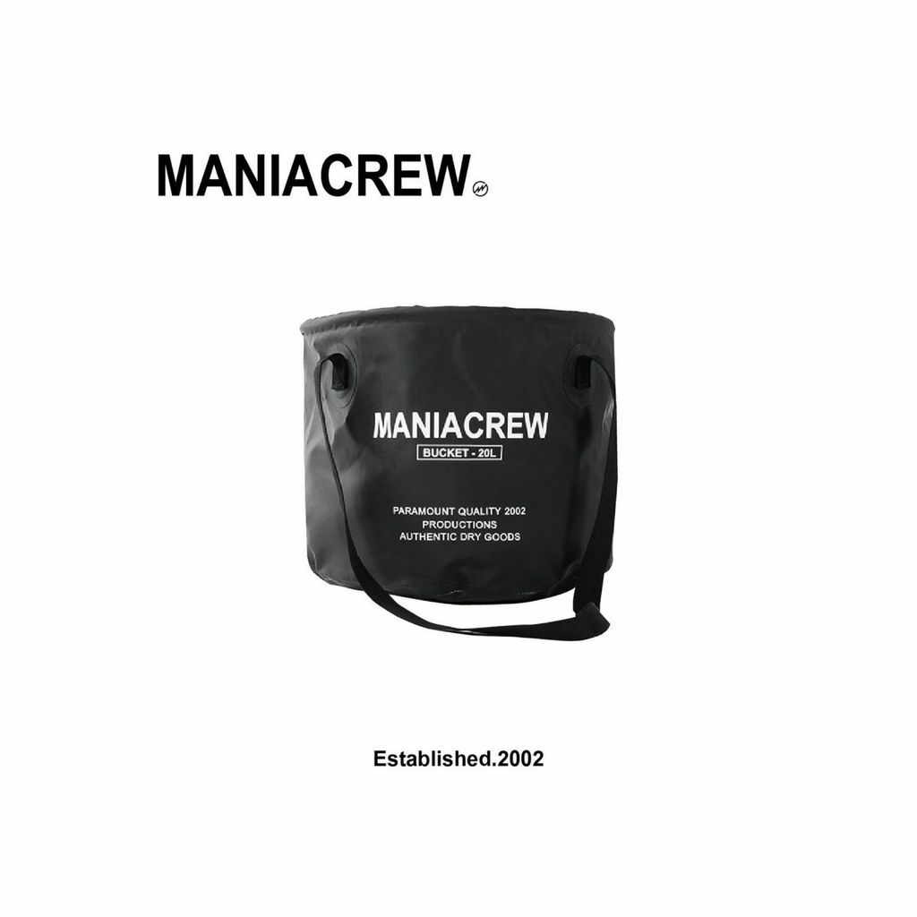 MANIA 軟式水桶 PVC防水袋 收納桶 摺疊收納 黑 22 S/S Folding Bag 20L