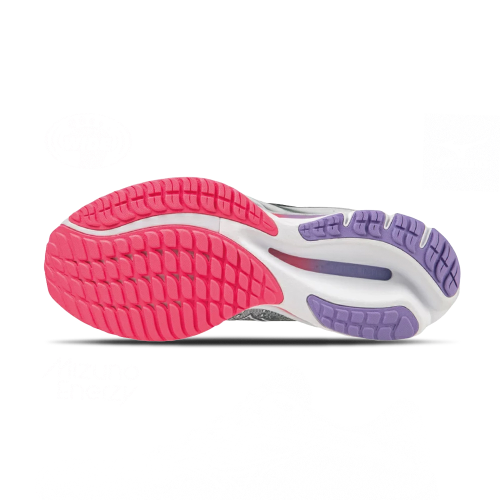 Mizuno Rider 女鞋 紫灰粉色 路跑 防水 運動 休閒 網布 透氣 輕量 慢跑鞋 J1GD230621