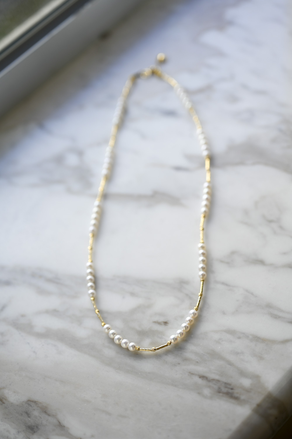18K 3.5-4mm Multi Akoya Pearl Necklace