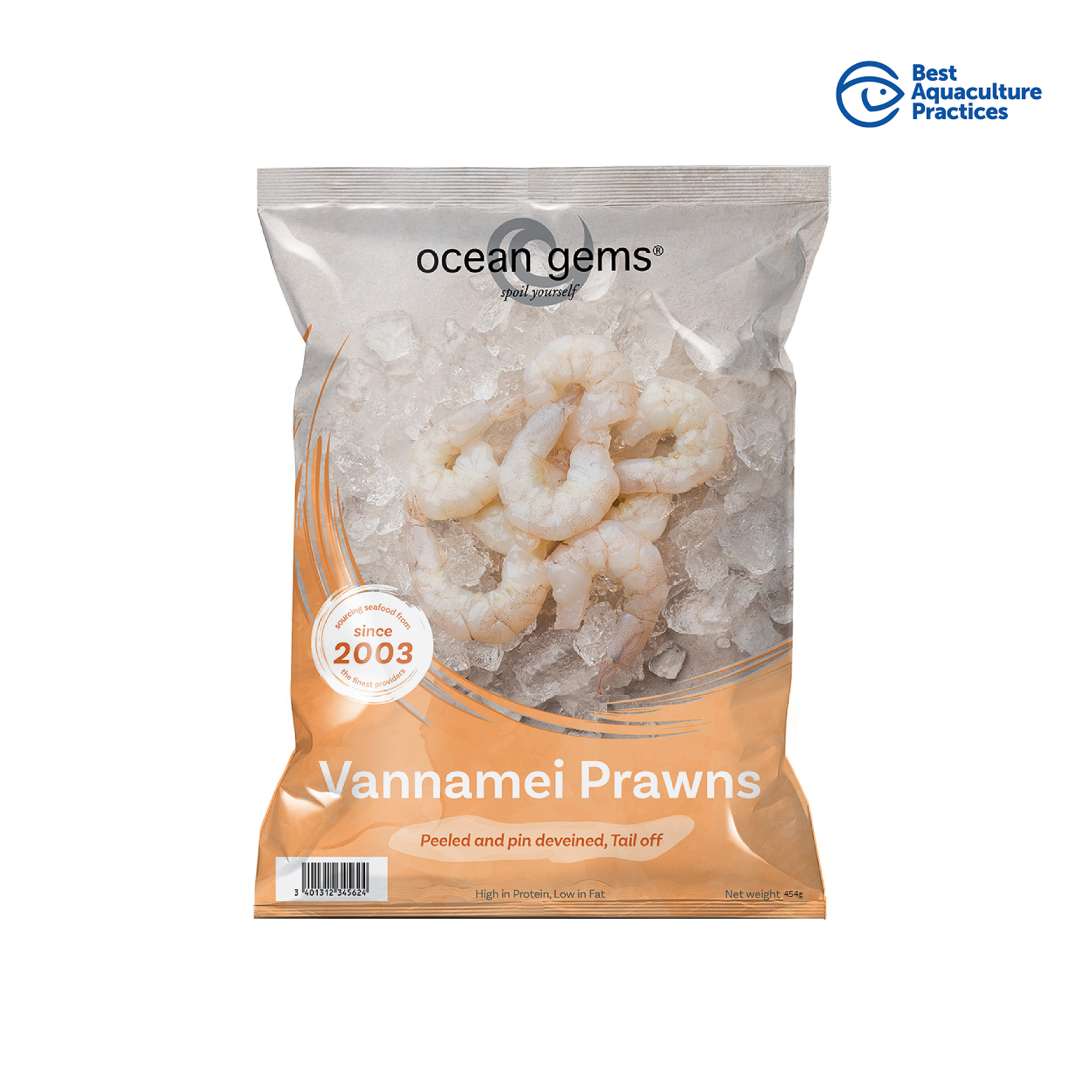 [海中寶] 生南美白蝦肉 31/40 (已去腸去殼) 454G / 1KG