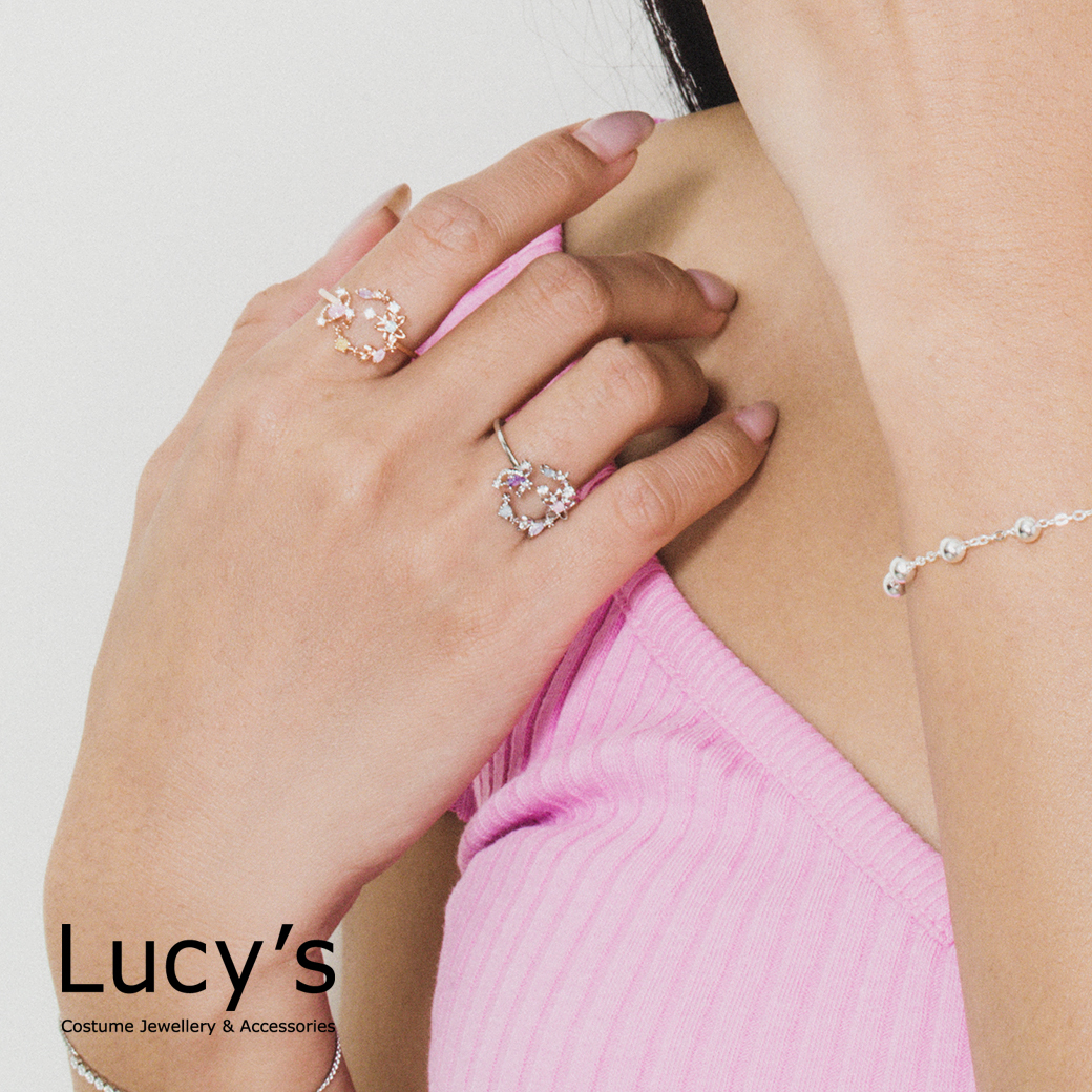 蜜漾花圈 開口戒 (二色) (107578/107579)