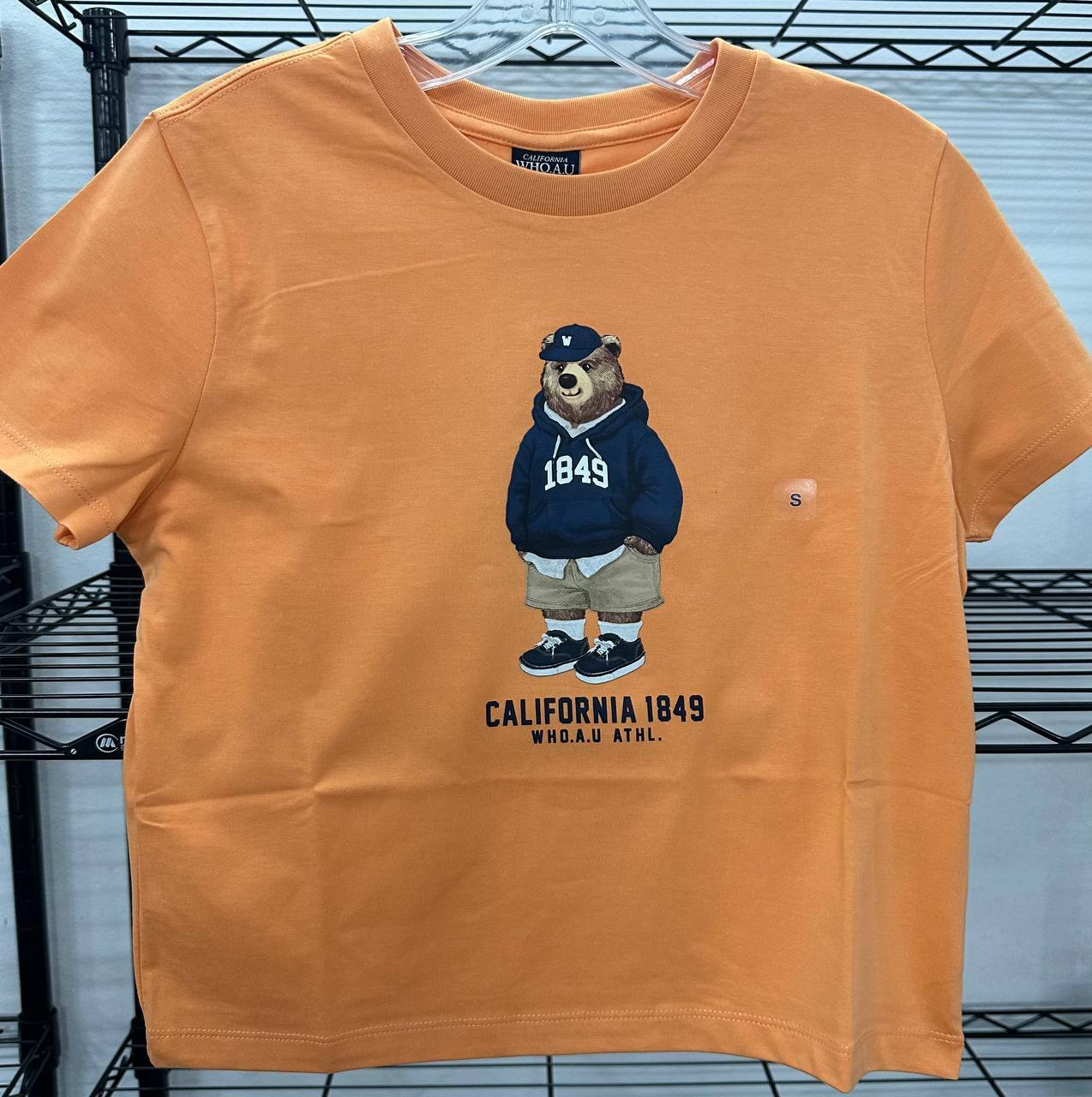 [S] WHO.A.U STEVE PHOTO CROP SHORT SLEEVE T-SHIRT,ORANGE, WHRPD2429F-ORANGE (SWAU170)