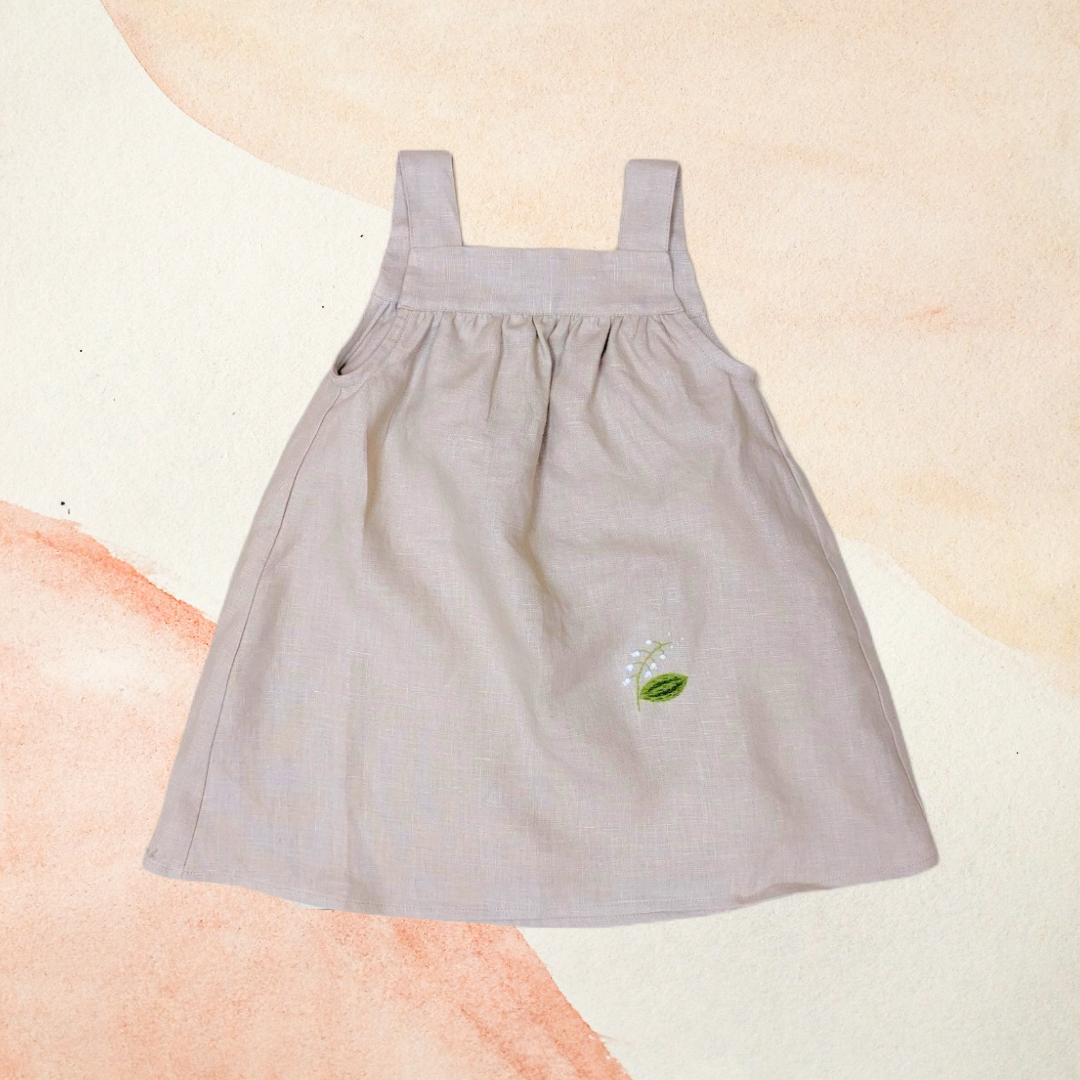 ALL THE BEAUTIFUL LINEN 荷葉無袖洋裝 JUNE DRESS