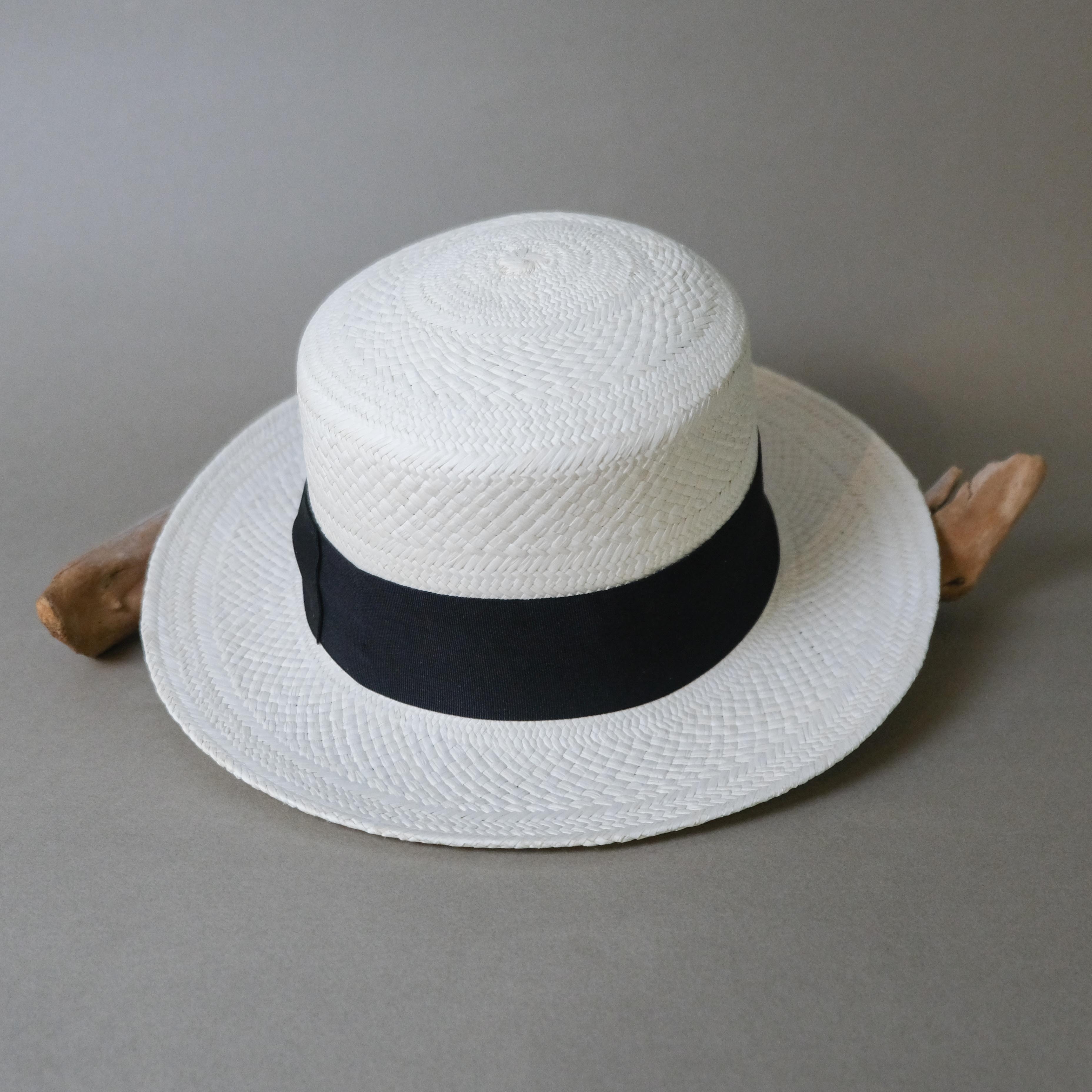 巴拿馬帽｜Flat Crown 田野 - 淺白｜厄瓜多限定