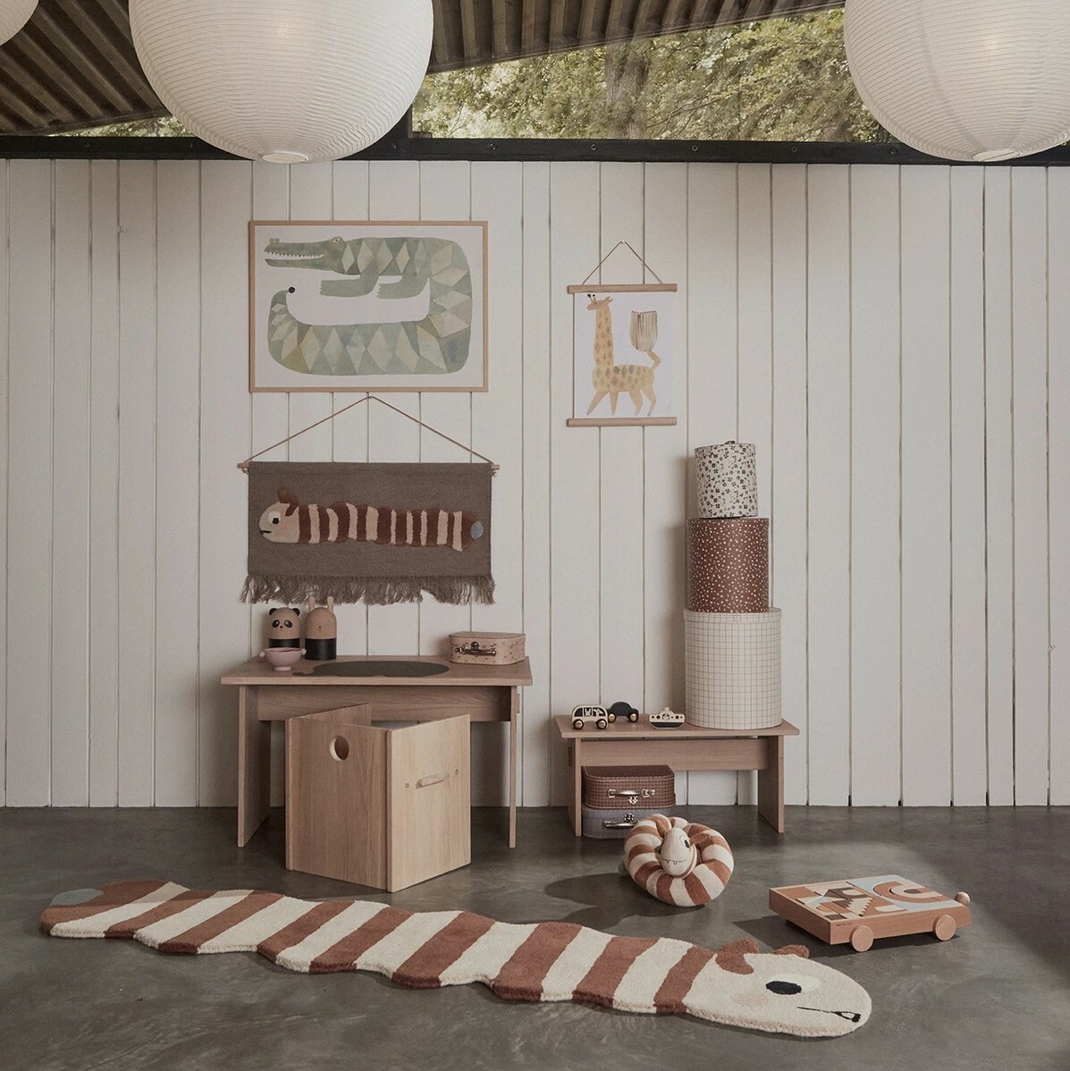 OYOY 手繪風格海報 / 諾亞長頸鹿