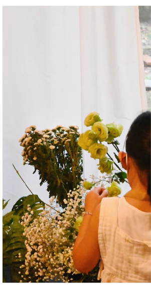 小青山舉辦母親節親子活動-選母親節花束的花