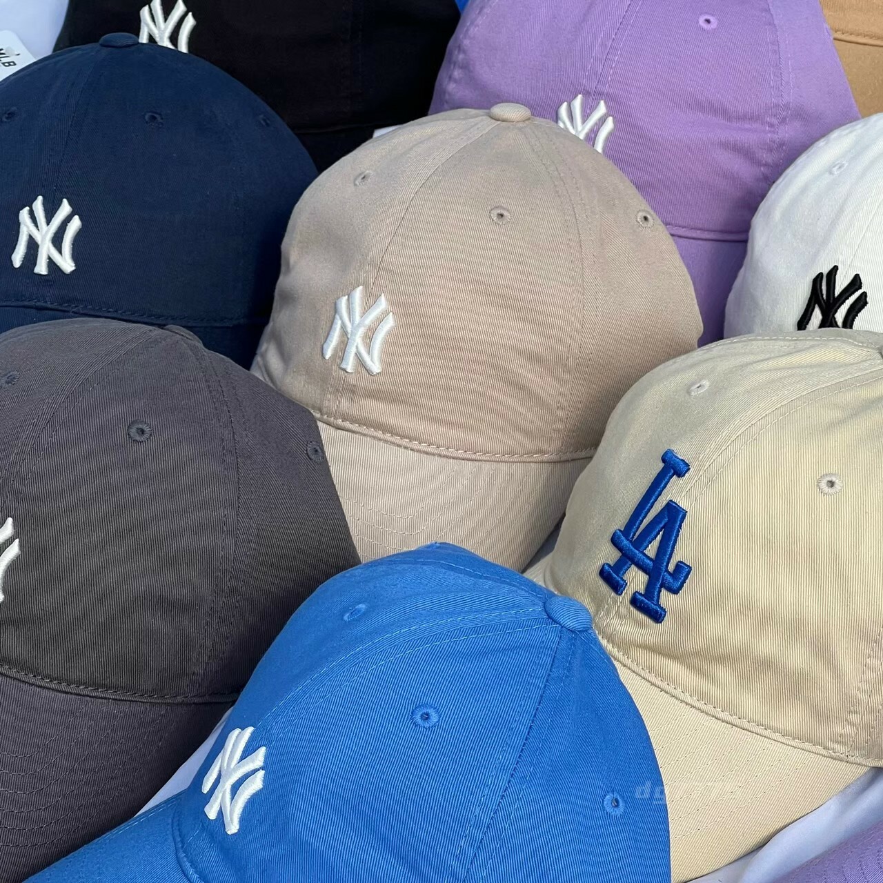 #現貨 韓國正版 MLB 小logo NY LA 老帽 現貨