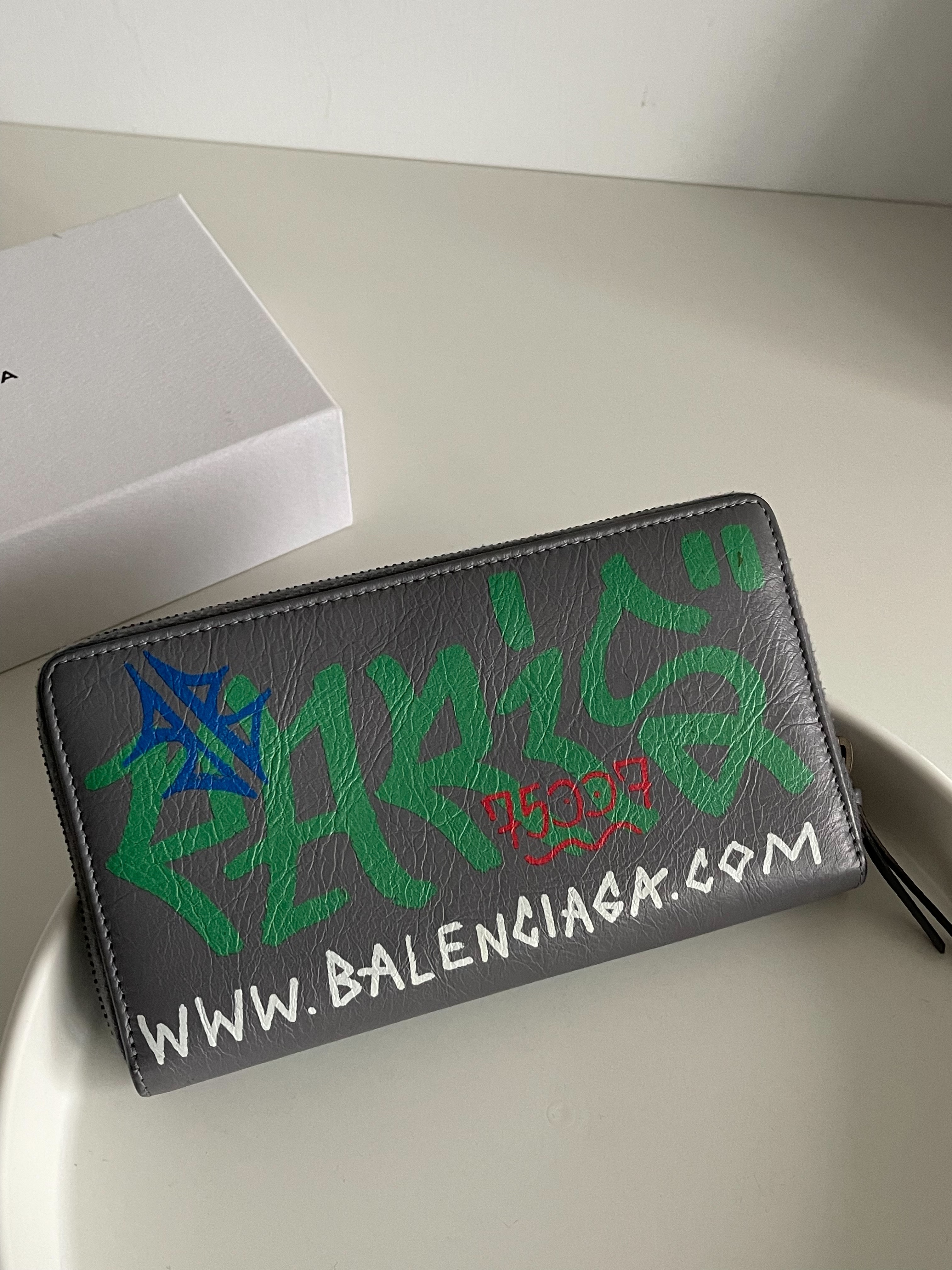 Balenciaga 巴黎世家 塗鴉 長夾