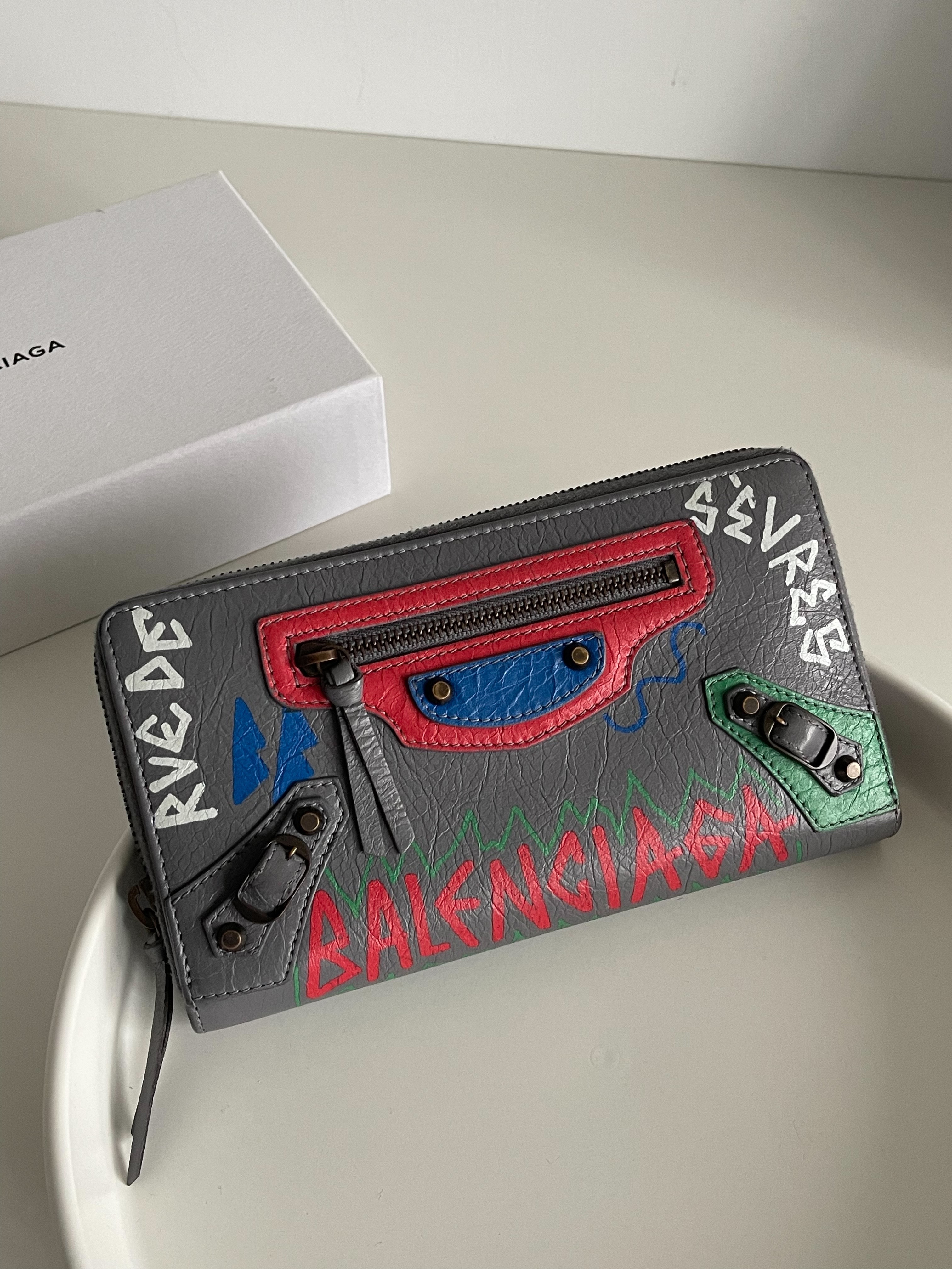 Balenciaga 巴黎世家 塗鴉 長夾