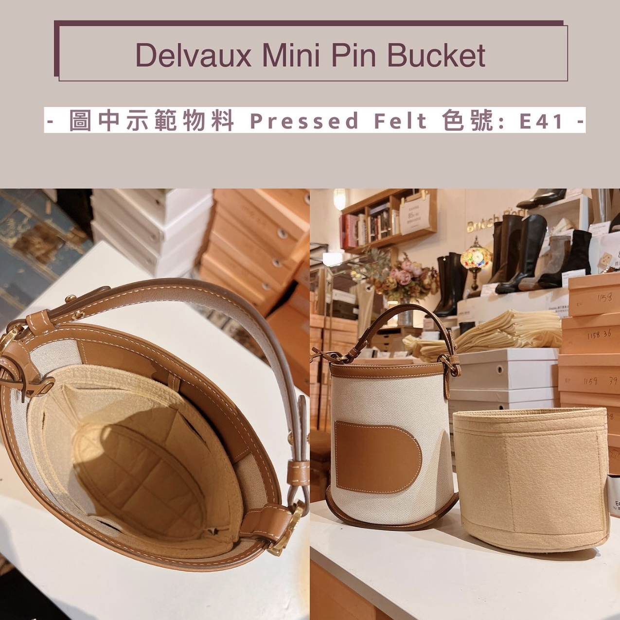 Delvaux pin outlet bucket