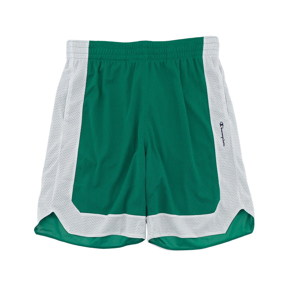 男款-LEGACY定番網眼籃球短褲-綠/白（218698-GS040）