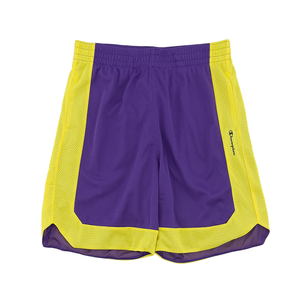 男款-LEGACY定番網眼籃球短褲-紫/黃（218698-VS017）