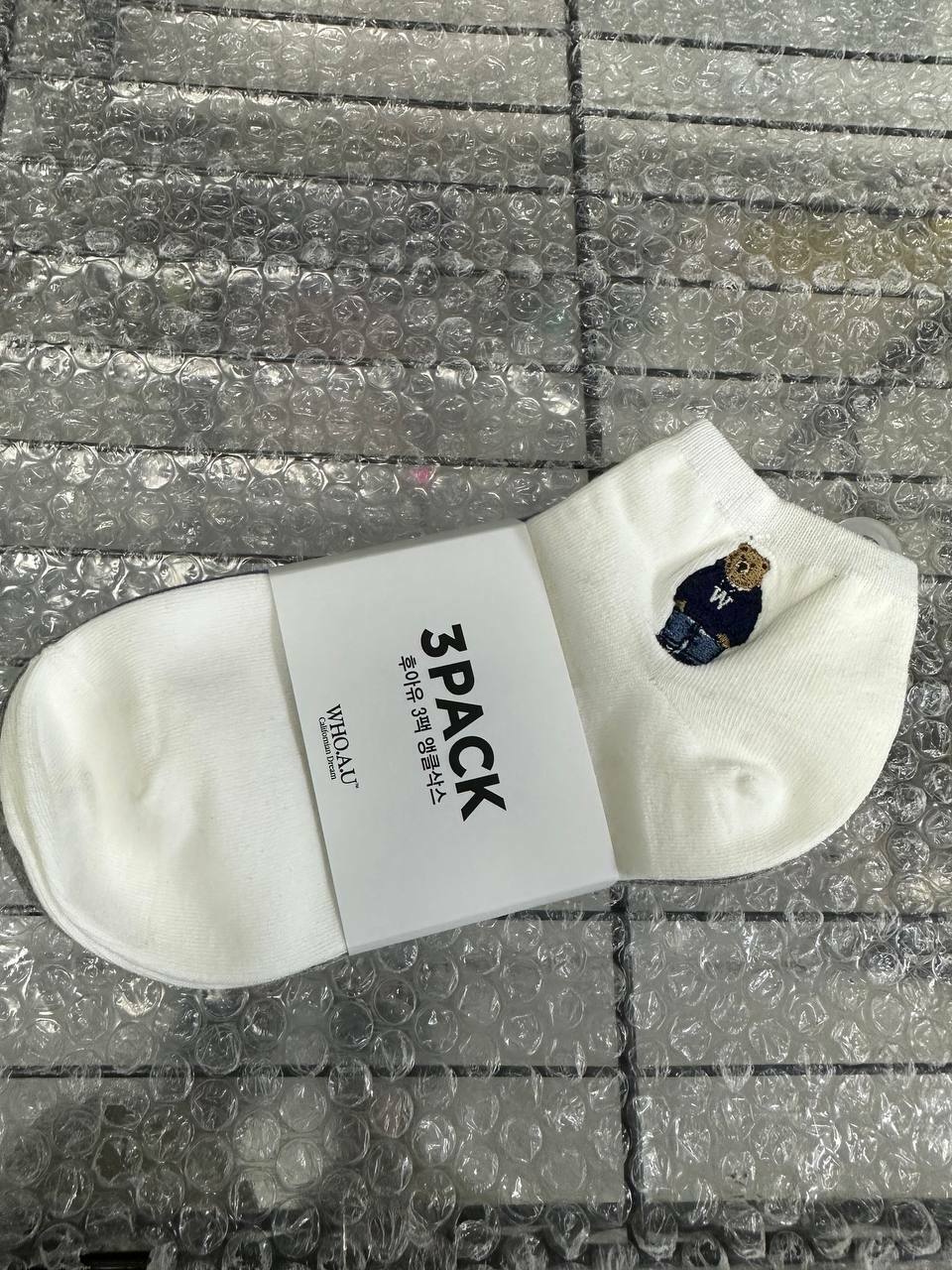 [S] WHO.A.U STEVE ANKLE SOCKS,MELANGE GREY, WHAYD2336A-MELANGE GRAY (SWAU177)