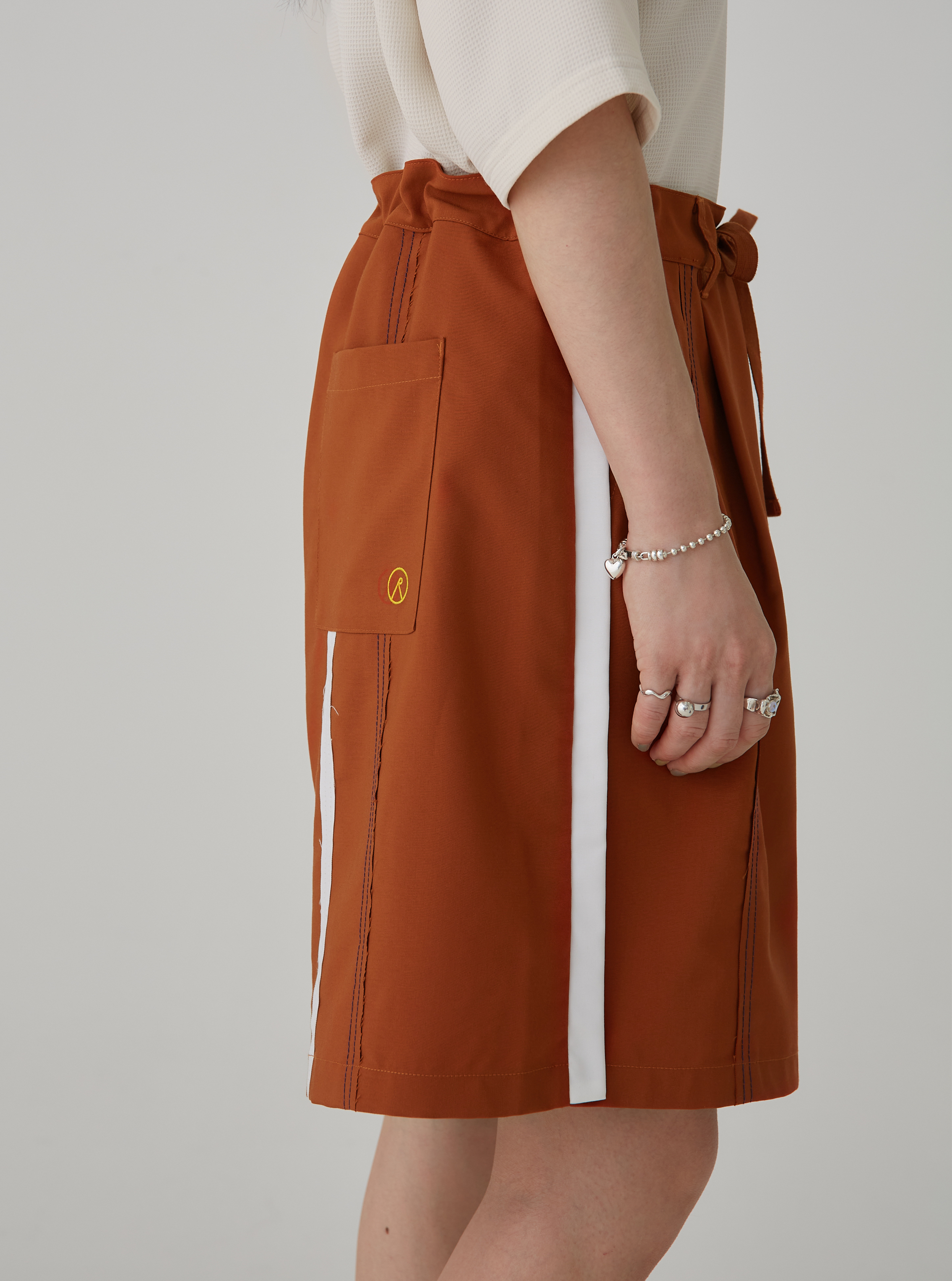 Fringe Shorts | Orange Brick