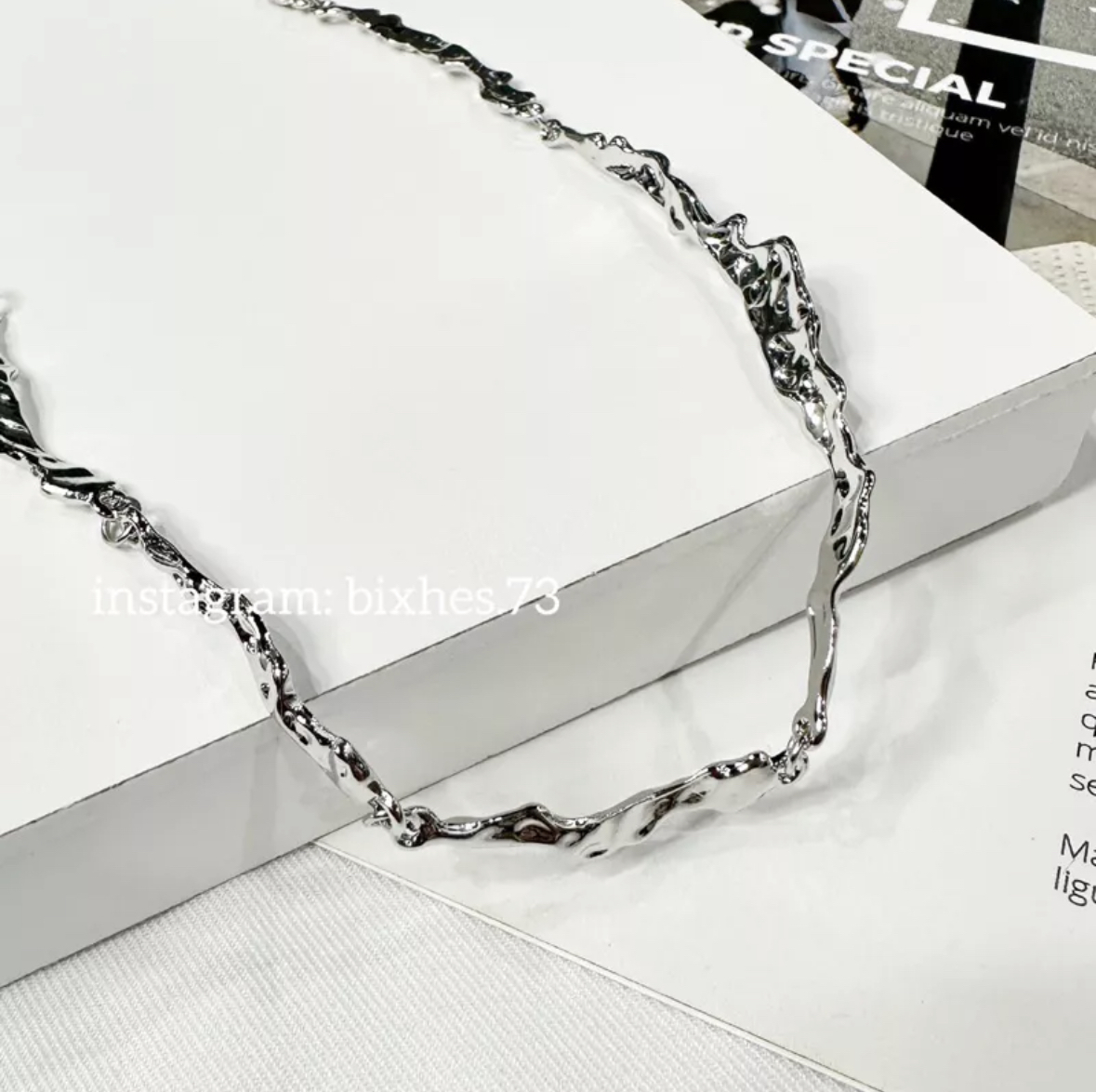 金屬液態感項鍊(K00016)