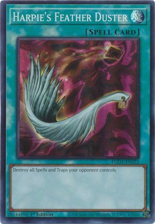 Yu-Gi-Oh! Sammelkarte – Harpie's Feather Duster (EGS1-EN022 – Super Rare – 1. Edition)