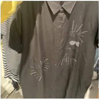 [S] KARL LAGERFELD PARIS SHIRT DRESS ,BLACK, L2TB5906-BLK (SKL668)