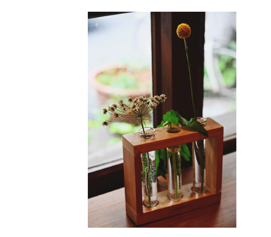 小青山舉辦母親節親子活動-幫媽媽綁一束花現場佈置