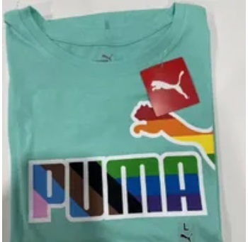 [S] PUMA PRIDE LOGO TEE,MINT, 62454577-MINT [FINAL SALE] (SPM11)