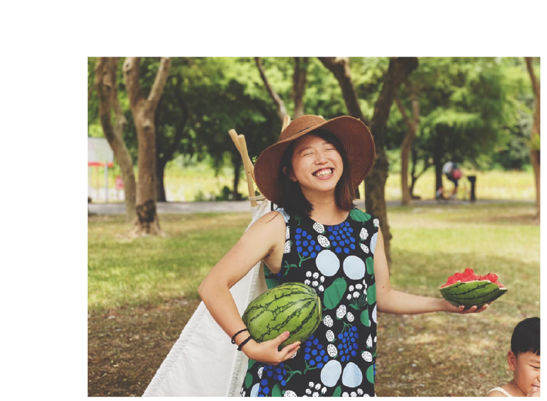 小青山舉辦的親子活動-西瓜游泳池派對