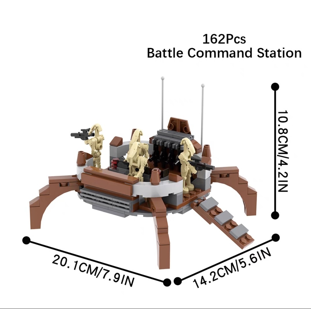 MOC Battle Command Station Star Wars Buildings Set with minifigures minifigs Fit Lego NO BOX MOC2109A