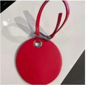 [S] MARC JACOBS S454M01RE21 CIRCLE BAG CHARM,TRUE RED, 191267950716 (SMJ118)