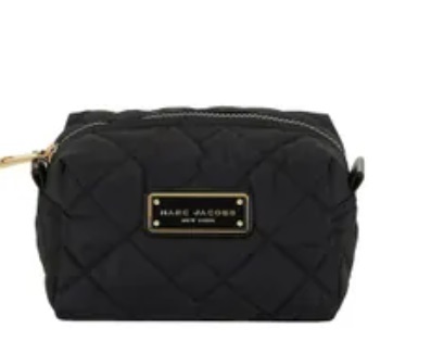 [S] MARC JACOBS M0011326-001 QUILTED COSMETIC BAG,BLACK, 889732912320 (SMJ119)