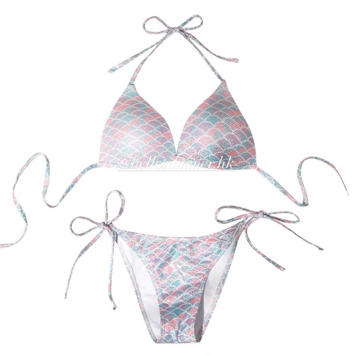 【 SS090 】美人魚銀閃粉泳衣比堅尼 Bikini Swimwear Swimsuit