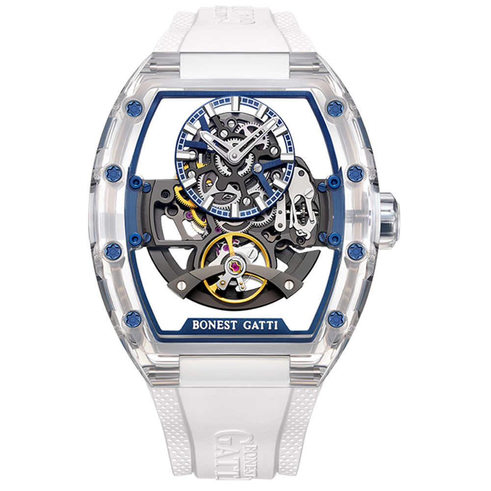 BONEST GATTI Watch| 寶加地腕錶Sapphire Crystal watch White