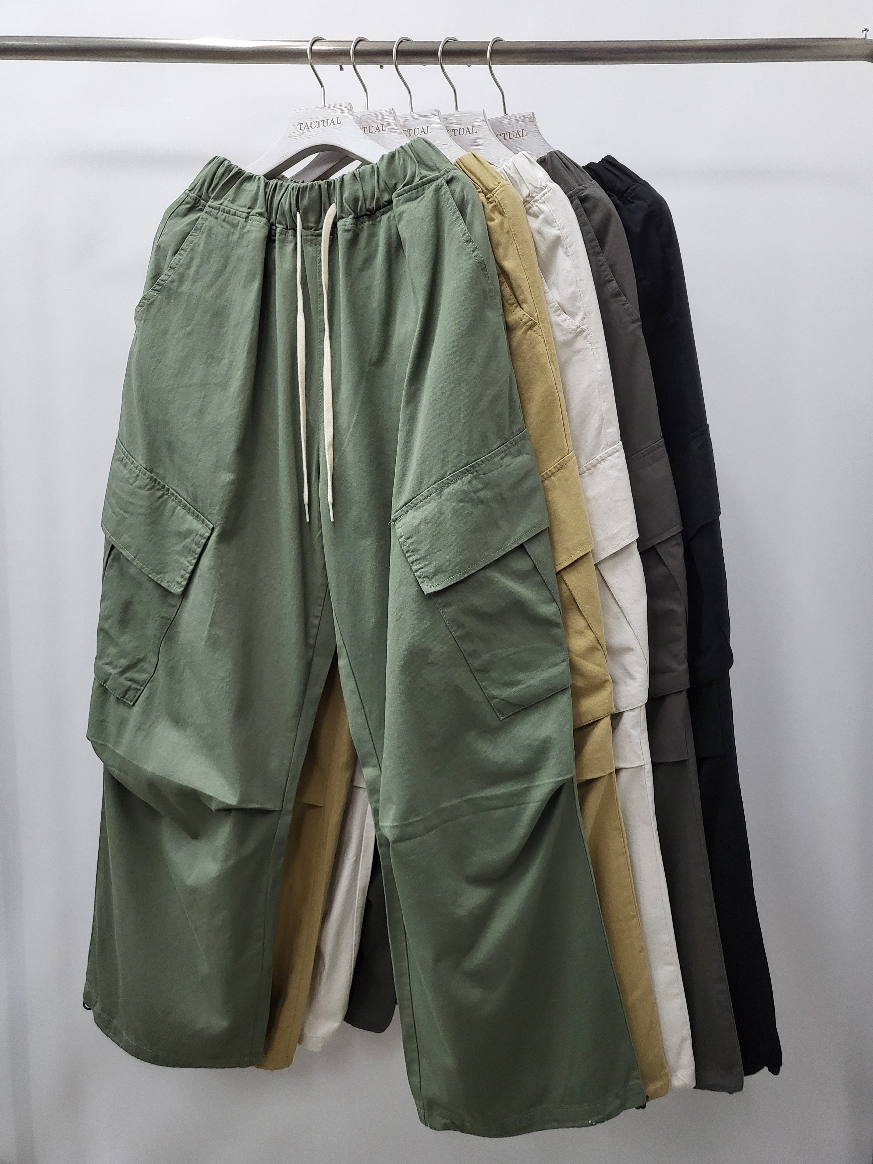 可束腳工裝鬆身褲 P2492