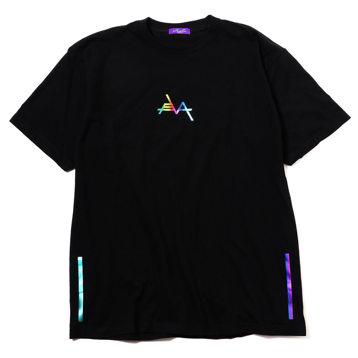 預訂2023/8月 EVANGELION Solid Line Logo T-Shirt (BLACK×RAINBOW)