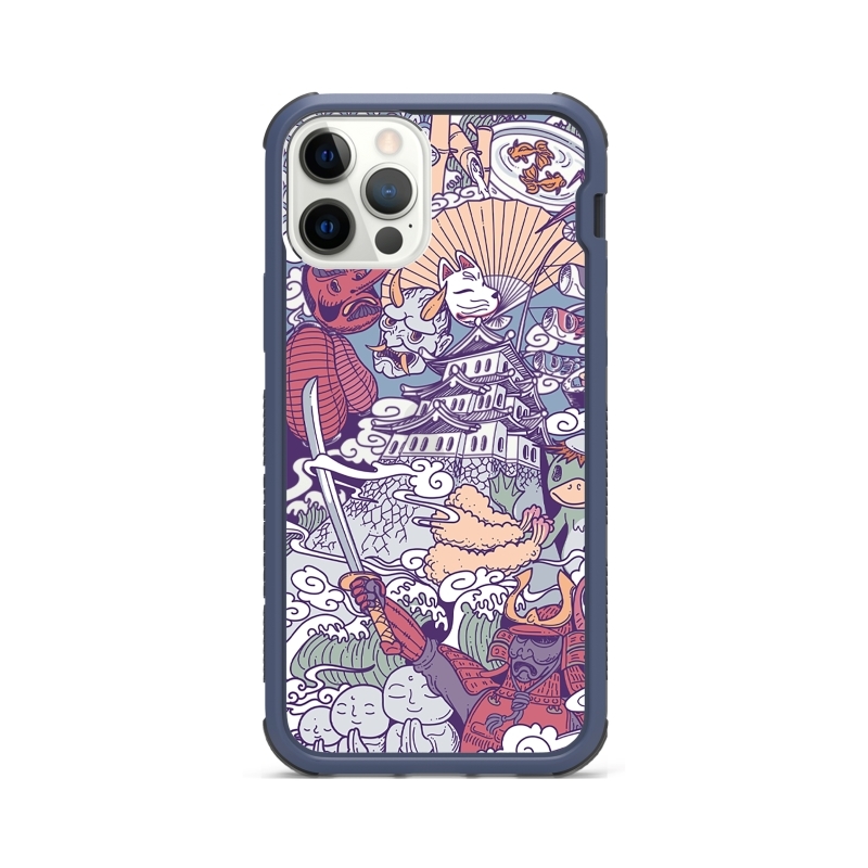 iPhone 13/12/11 輕坦克防摔手機殼 / 武士 (彩繪風格)