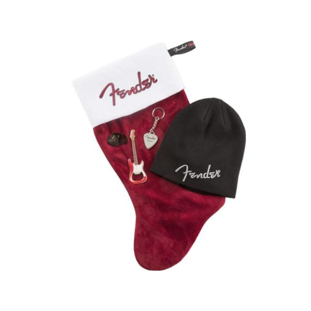 Fender Fender / 聖誕襪禮包(開瓶器+毛帽+彈片*12+鑰匙圈) 聖誕襪禮包 — 三峽配件 / 週邊｜YA! 玩音樂