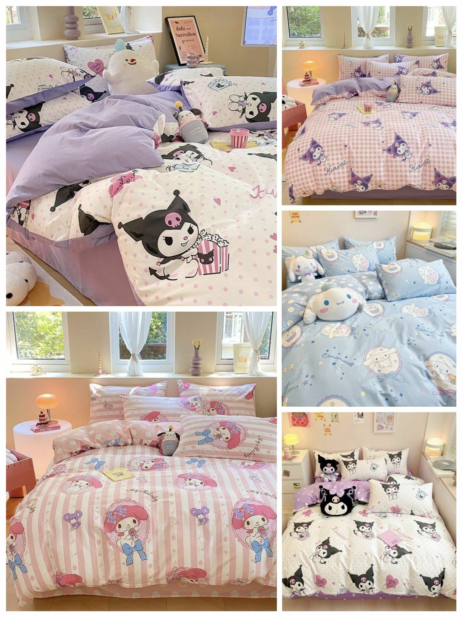 Sanrio卡通床笠床單套裝-2300612