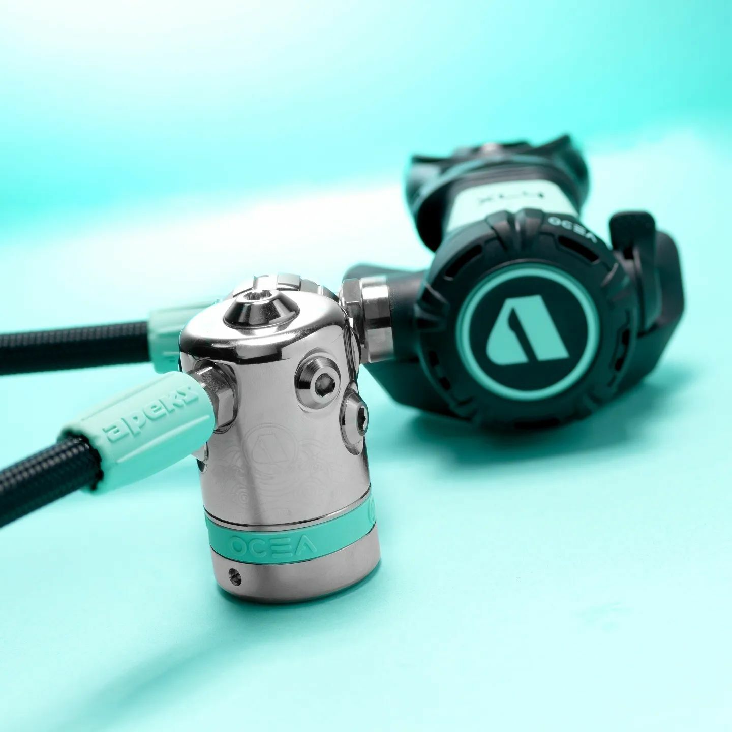 ▲Apeks XL4 OCEA (YOKE) Green 湖水綠套裝組  (不含殘壓錶)