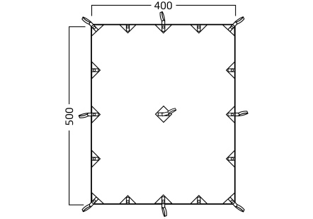 Nordisk 棉布方型天幕Kari 20 M² T/C