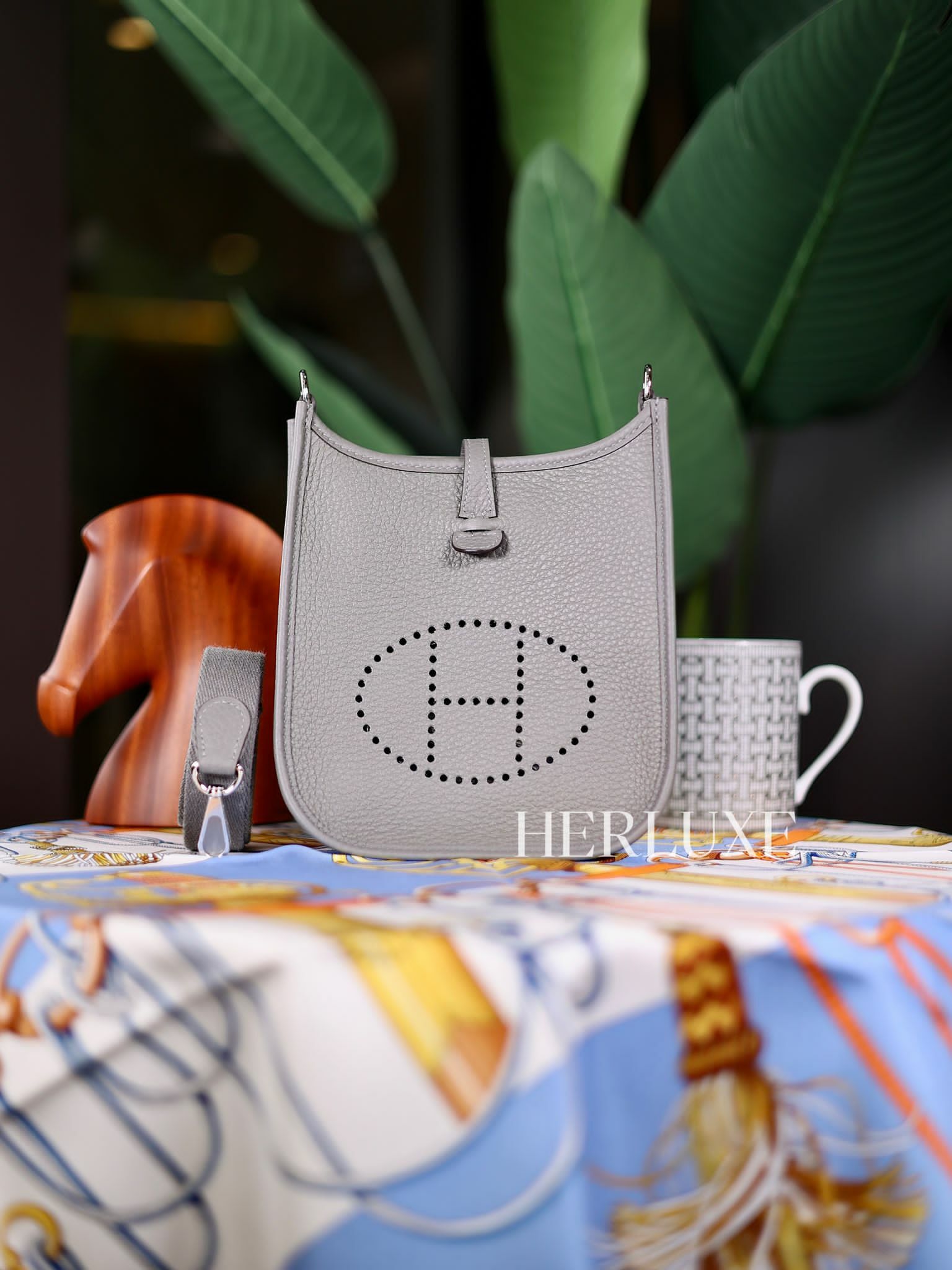 Evelyne mini 0L gris meyer ck tc K  (一代：肩帶長105cm）