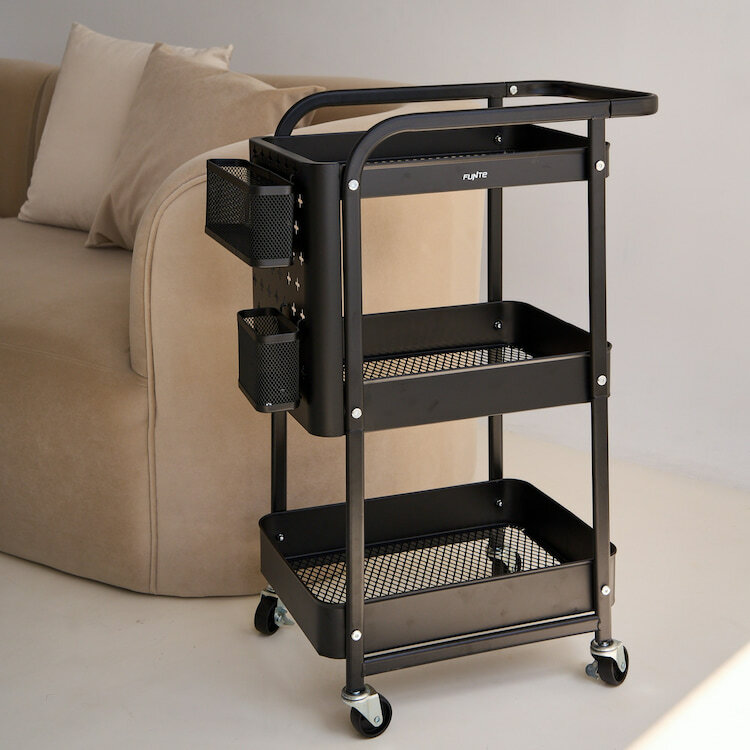 三層洞洞板收納推車